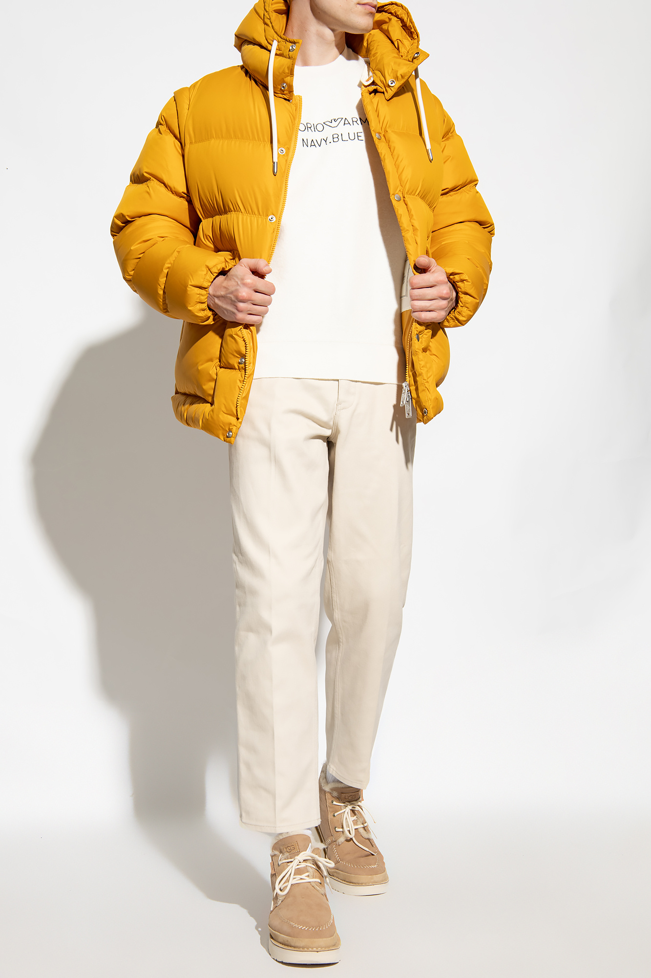 Armani yellow cheap jacket